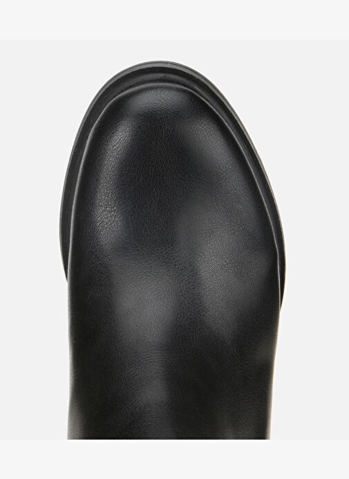 Kadın Siyah Metal Detaylı Kalın Tabanlı Bilekte Düz Bot 01BOH314910A100 - Görsel 6
