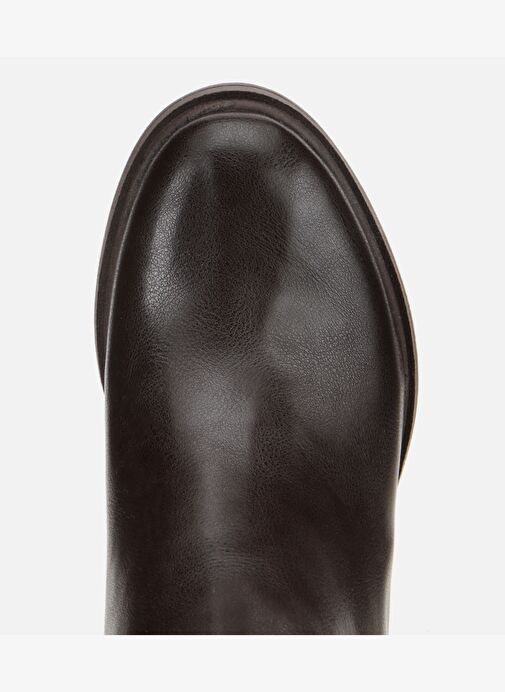 Kadın Kahverengi Metal Detaylı Kalın Tabanlı Bilekte Düz Bot 01BOH314910A480 - Görsel 6