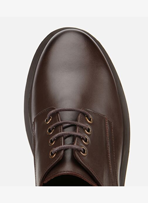 Erkek Deri Kahverengi Bağcıklı Günlük Ayakkabı 02AYH311840A480 - Görsel 6