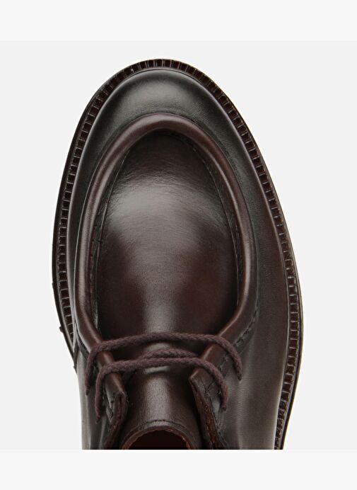 Erkek Deri Kahverengi Yumuşak Dokulu Bağcıklı Yüksek Tabanlı Klasik Ayakkabı 02AYH316640A480 - Görsel 6