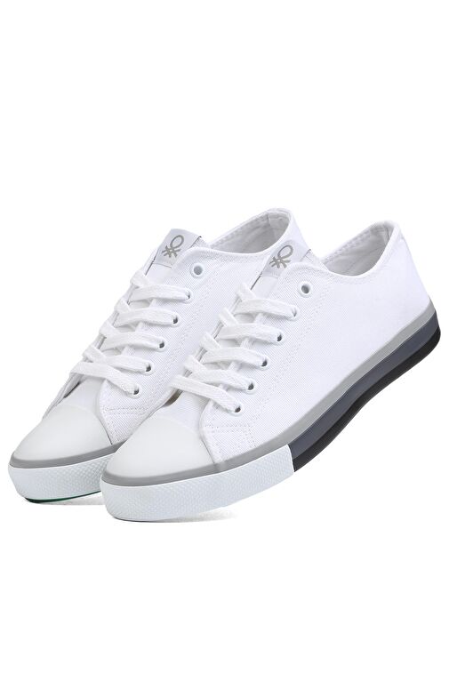 Benetton® | BN-90191 - Beyaz - Erkek Spor Ayakkabı - Görsel 5