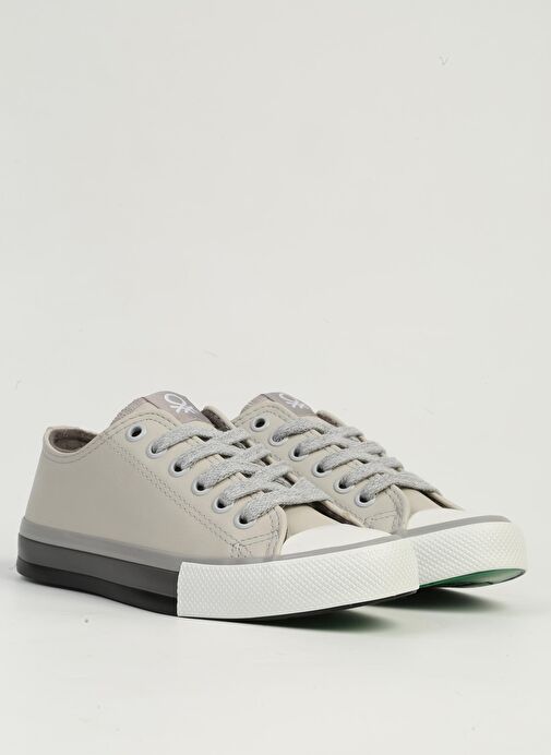 Benetton Gri Kadın Spor Ayakkabı BN-30725 - Görsel 3