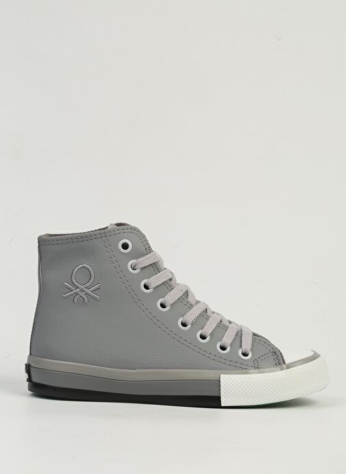 Benetton Gri Kadın Spor Ayakkabı BN-30726 - Görsel 2