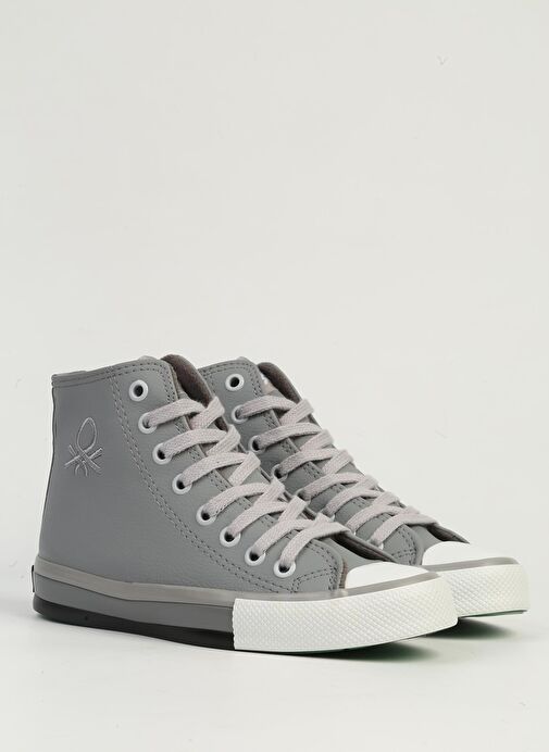 Benetton Gri Kadın Spor Ayakkabı BN-30726 - Görsel 3