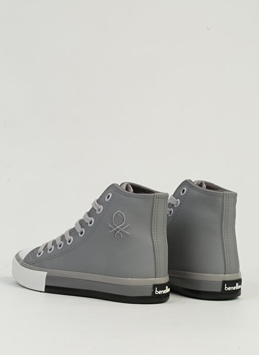 Benetton Gri Kadın Spor Ayakkabı BN-30726 - Görsel 4
