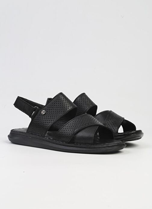 Pierre Cardin® | PC-5124-3892 Siyah-Erkek Sandalet - Görsel 3