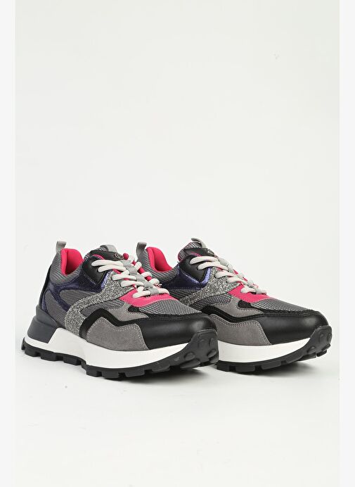 Kadın Siyah Sneaker PC-55065 - Görsel 3