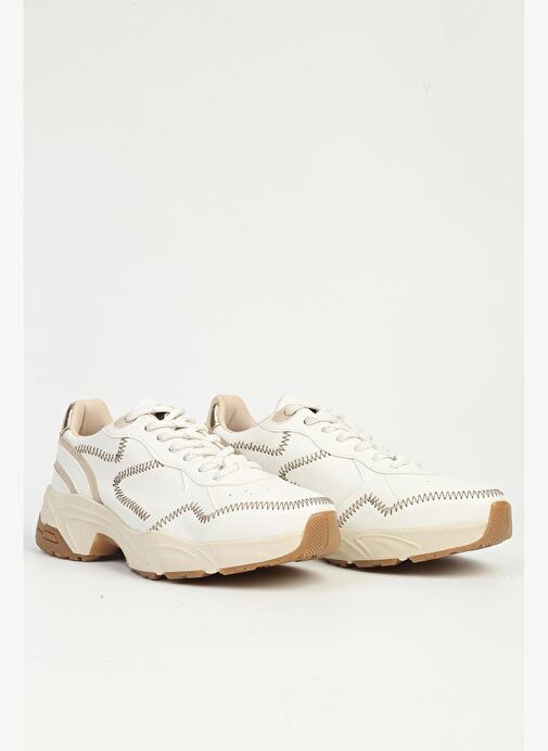 Kadın Beyaz Sneaker PC-55075 - Görsel 3