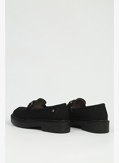 Pierre Cardin Kadın Siyah Süet Loafer PC-55223 - Görsel 4