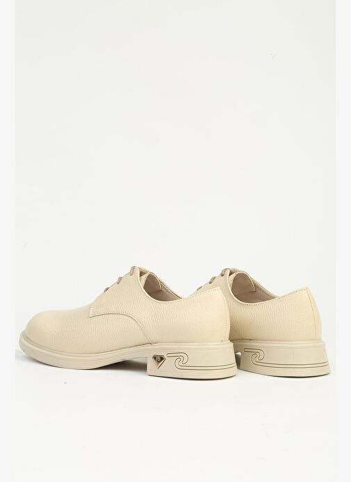 Kadın Bej Oxford Ayakkabı PC-55225 - Görsel 4