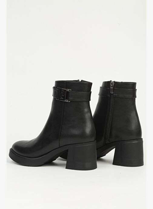 Siyah Yarım Topuklu Bot PC-55249 - Görsel 4