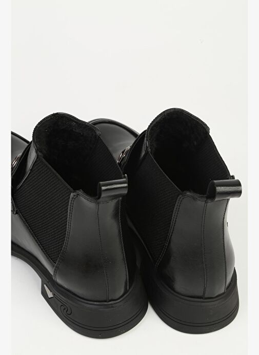 Pierre Cardin Siyah Parlak Kadın Bot PC-55250 - Görsel 5