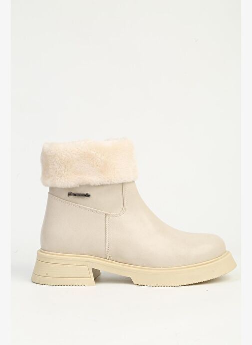 Krem Yarım Kürklü Bot PC-55268 - Görsel 2