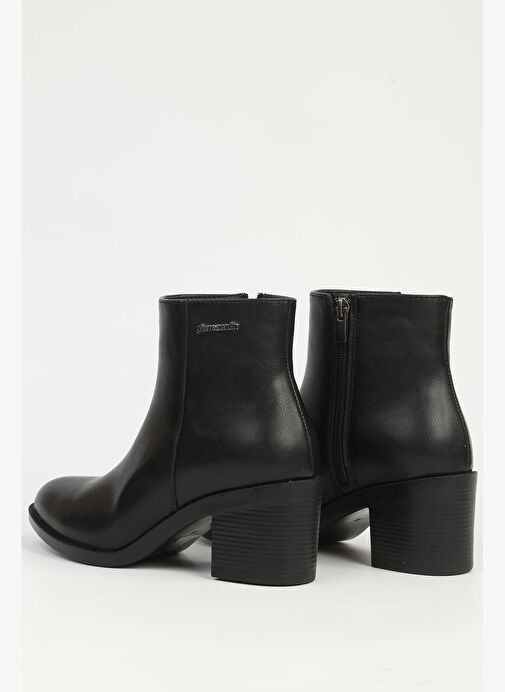 Pierre Cardin Siyah Fermuarlı Yarım Bot PC-55270 - Görsel 4