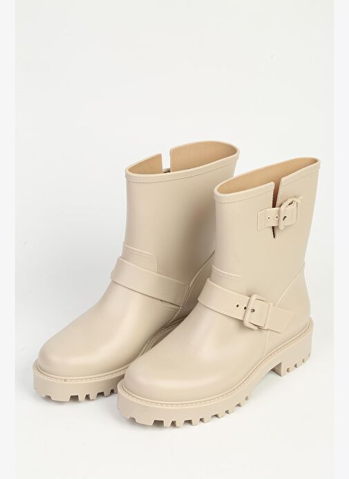 Pierre Cardin Bej Kadın Yağmur Botu PC-55316 - Görsel 5