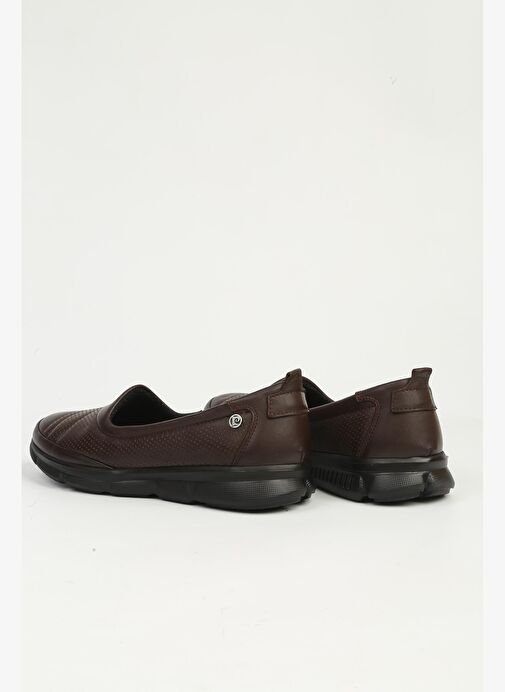 Kadın Kahve Deri Spor Ayakkabı PC-55348 - Görsel 4