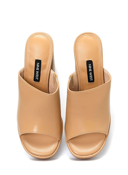 CANBE 4FX Taba Kadın Topuklu Terlik - Görsel 5