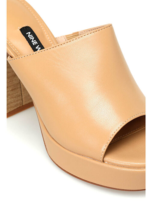 CANBE 4FX Taba Kadın Topuklu Terlik - Görsel 8