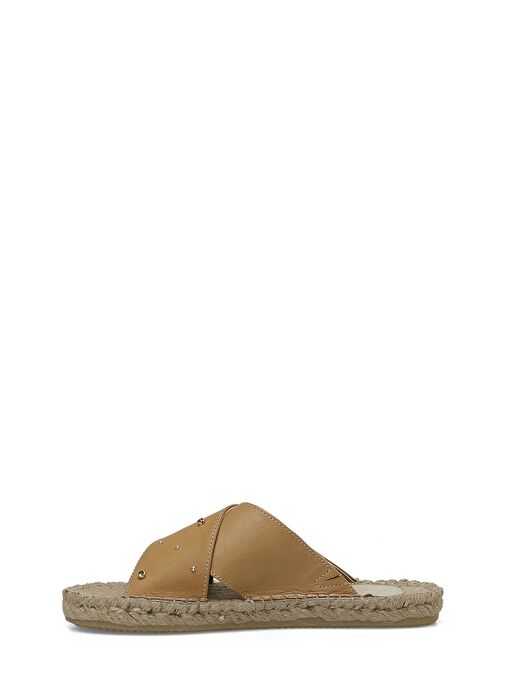 WONGA 4FX Camel Kadın Düz Terlik - Görsel 4