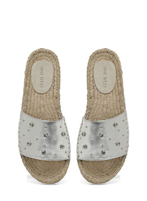 CICORE 4FX Gümüş Kadın Düz Terlik - Görsel 5