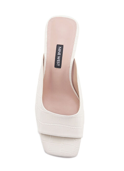 BARRA 4FX Beyaz Kadın Topuklu Terlik - Görsel 5