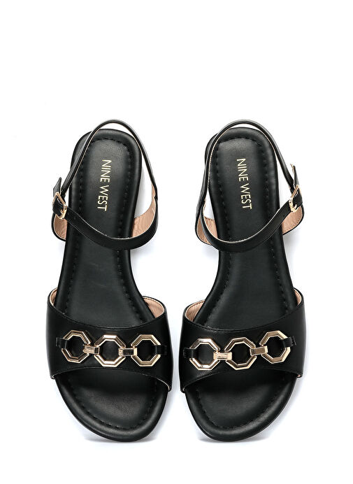 MACK 4FX Siyah Kadın Düz Sandalet - Görsel 5