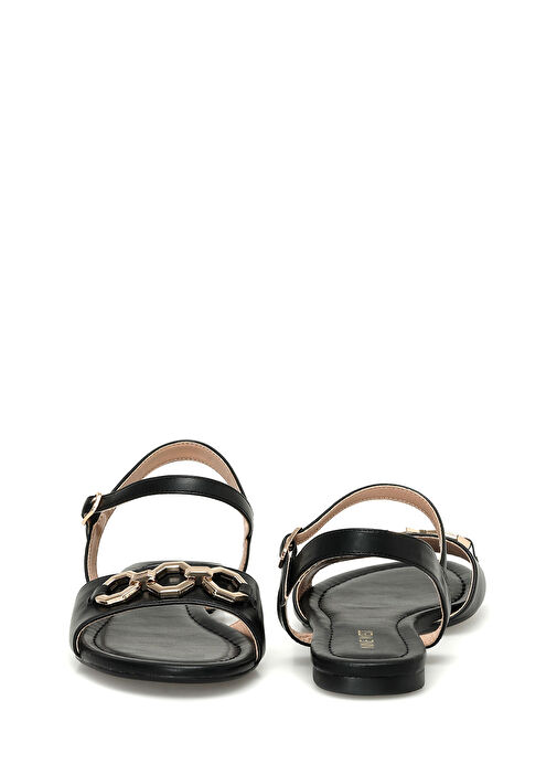 MACK 4FX Siyah Kadın Düz Sandalet - Görsel 6