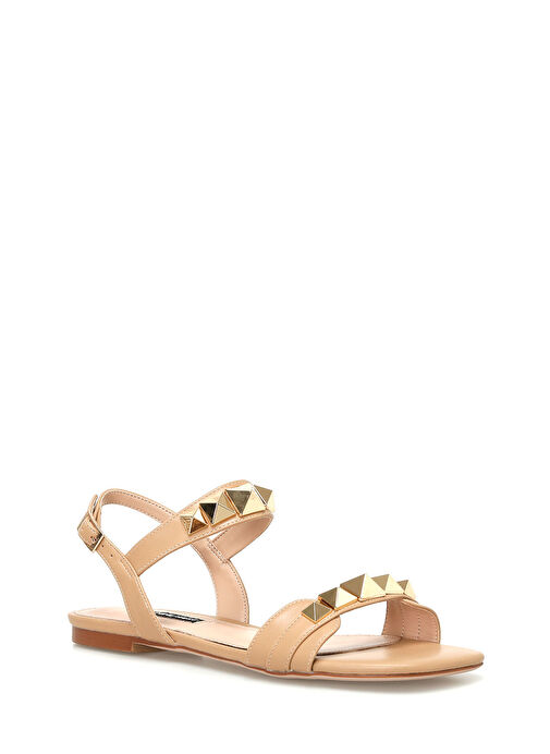 HEND 4FX Taba Kadın Düz Sandalet - Görsel 3