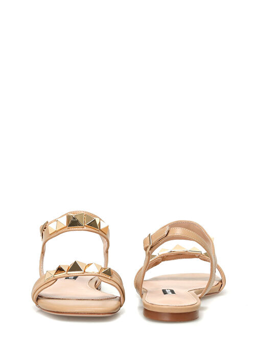 HEND 4FX Taba Kadın Düz Sandalet - Görsel 6