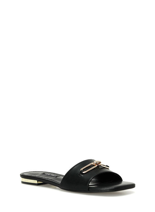 PENFOLD 4FX Siyah Kadın Düz Terlik - Görsel 3