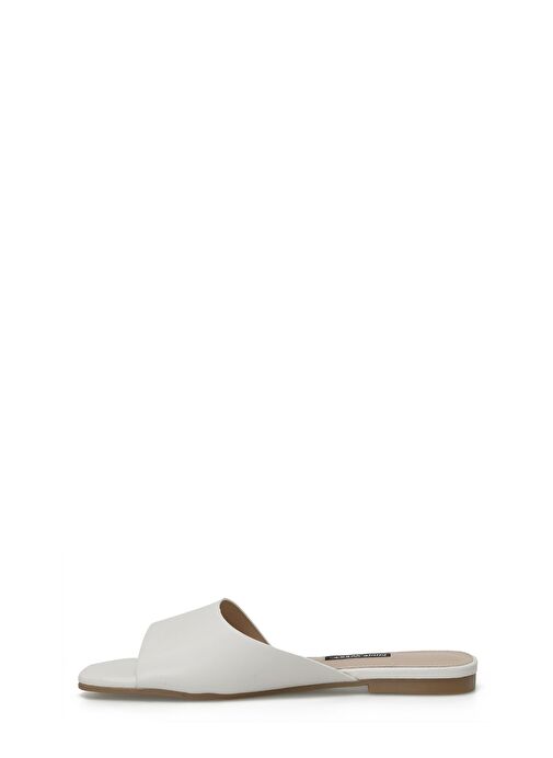 MATI 4FX Krem Kadın Düz Terlik - Görsel 4