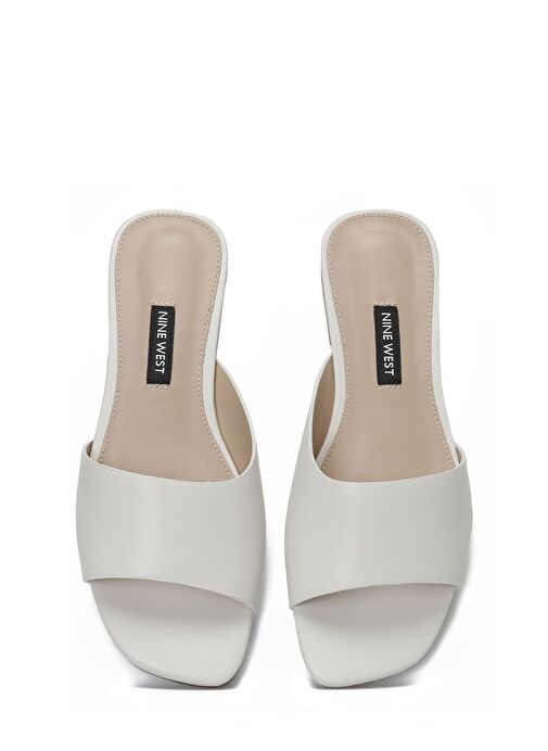 MATI 4FX Krem Kadın Düz Terlik - Görsel 5