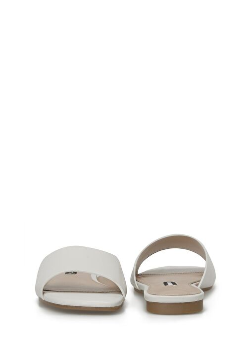 MATI 4FX Krem Kadın Düz Terlik - Görsel 6