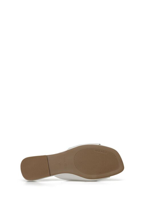 MATI 4FX Krem Kadın Düz Terlik - Görsel 7