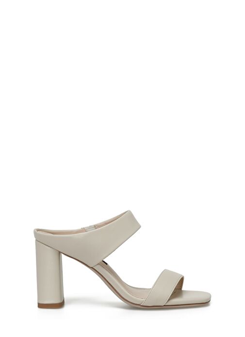 MATILD 4FX Krem Kadın Topuklu Terlik - Görsel 2
