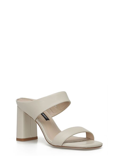 MATILD 4FX Krem Kadın Topuklu Terlik - Görsel 4