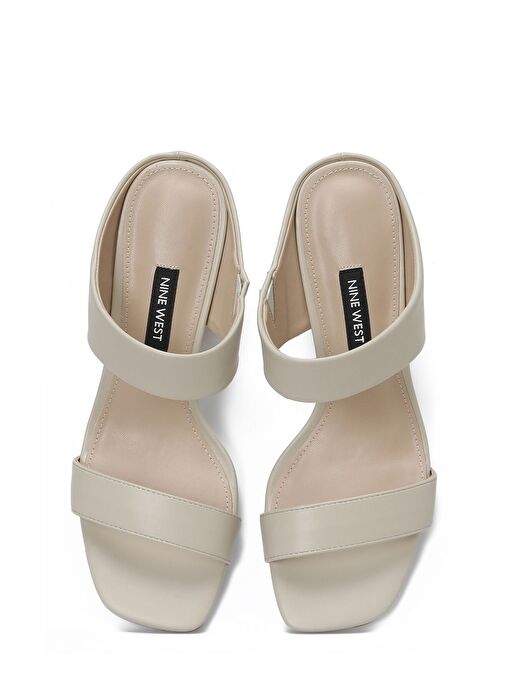 MATILD 4FX Krem Kadın Topuklu Terlik - Görsel 5
