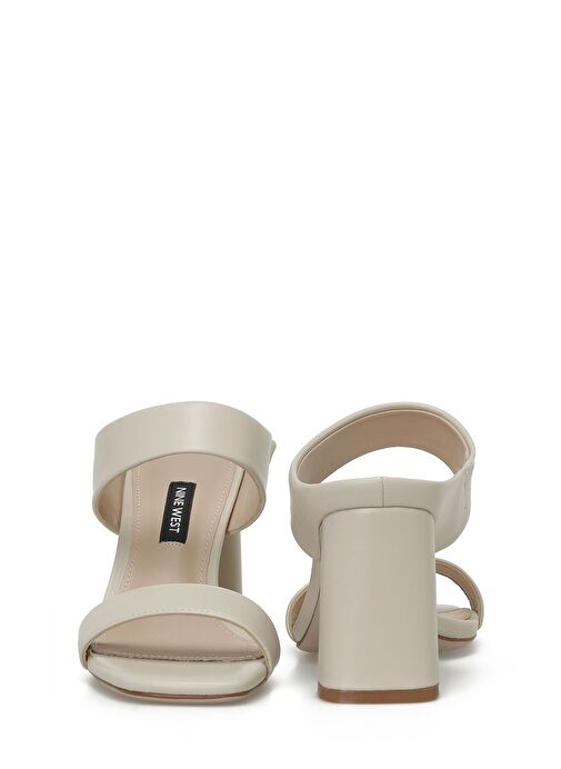 MATILD 4FX Krem Kadın Topuklu Terlik - Görsel 6