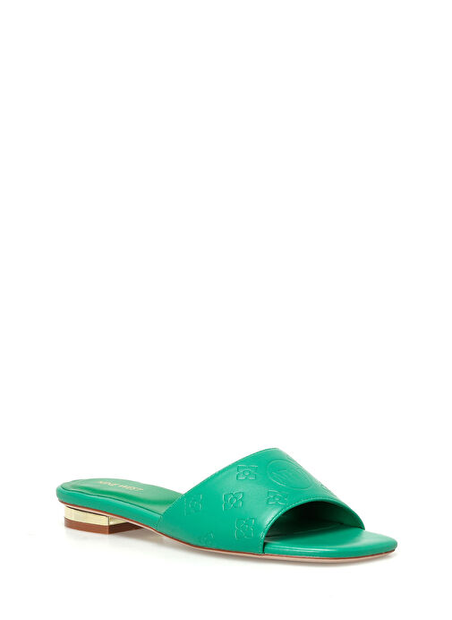 VALLES 4FX Yeşil Kadın Düz Terlik - Görsel 3