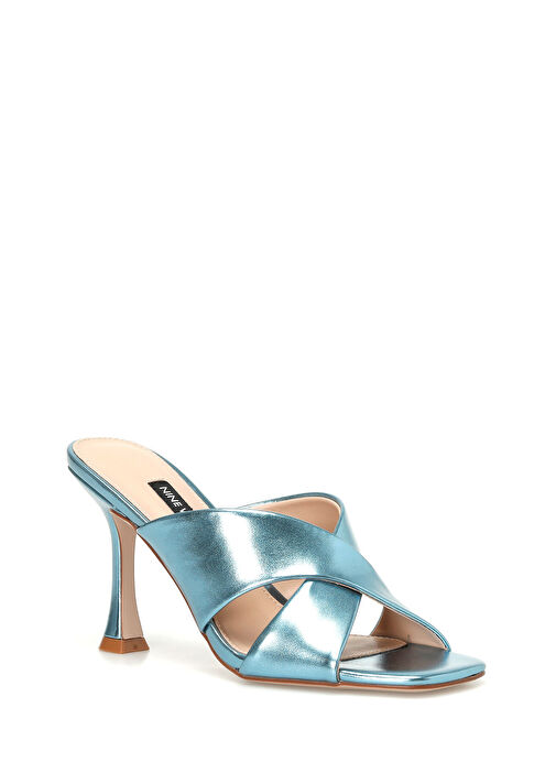 GRANI 4FX Mavi Kadın Topuklu Terlik - Görsel 3