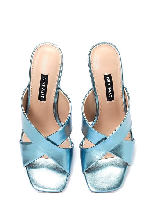 GRANI 4FX Mavi Kadın Topuklu Terlik - Görsel 5