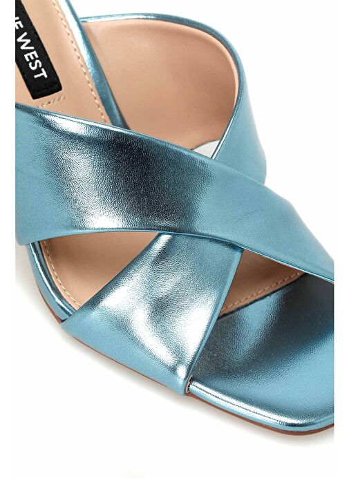 GRANI 4FX Mavi Kadın Topuklu Terlik - Görsel 8