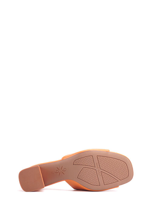 NASLA 4FX Turuncu Kadın Topuklu Terlik - Görsel 5