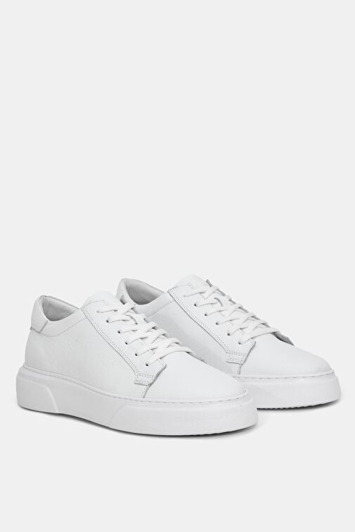 Vibe Erkek Beyaz Deri Spor Ayakkabı - Görsel 4