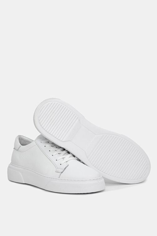 Vibe Erkek Beyaz Deri Spor Ayakkabı - Görsel 5