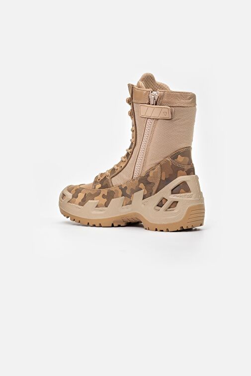 1092 V-CLUTCH ON DUTY NUBUK ERKEK BOT BEJ KAMUFLAJ - Görsel 4