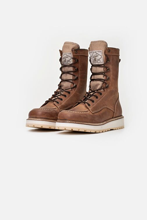 1185 LIFESTYLE LONG CRAZY ERKEK BOT KIZIL TABA - Görsel 5