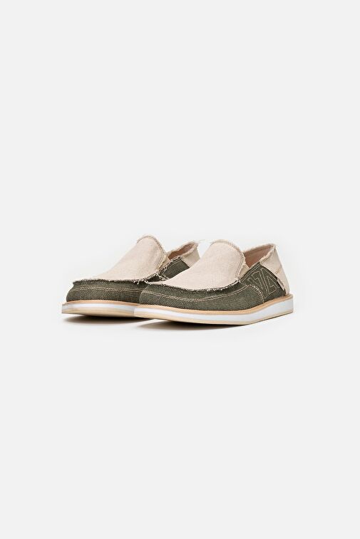 1331 VANEDA LINEN ESPADRIL KETEN ERKEK AYAKKABI BEJ/HAKI - Görsel 5