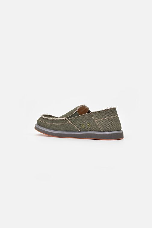 1331 VANEDA LINEN ESPADRIL KETEN ERKEK AYAKKABI HAKI - Görsel 4