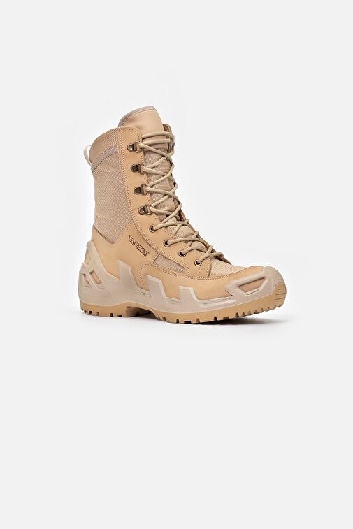 1348 V-CLUTCH ON DUTY NUBUK ERKEK BOT BEJ - Görsel 3